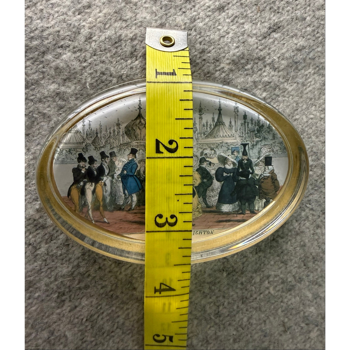 Vintage Beauties of Brighton Cruikshank Glass Dome Paperweight