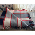 Vintage Heavy Double Face Wool Blanket Twin 68x86 Reversible Plaid Heirloom