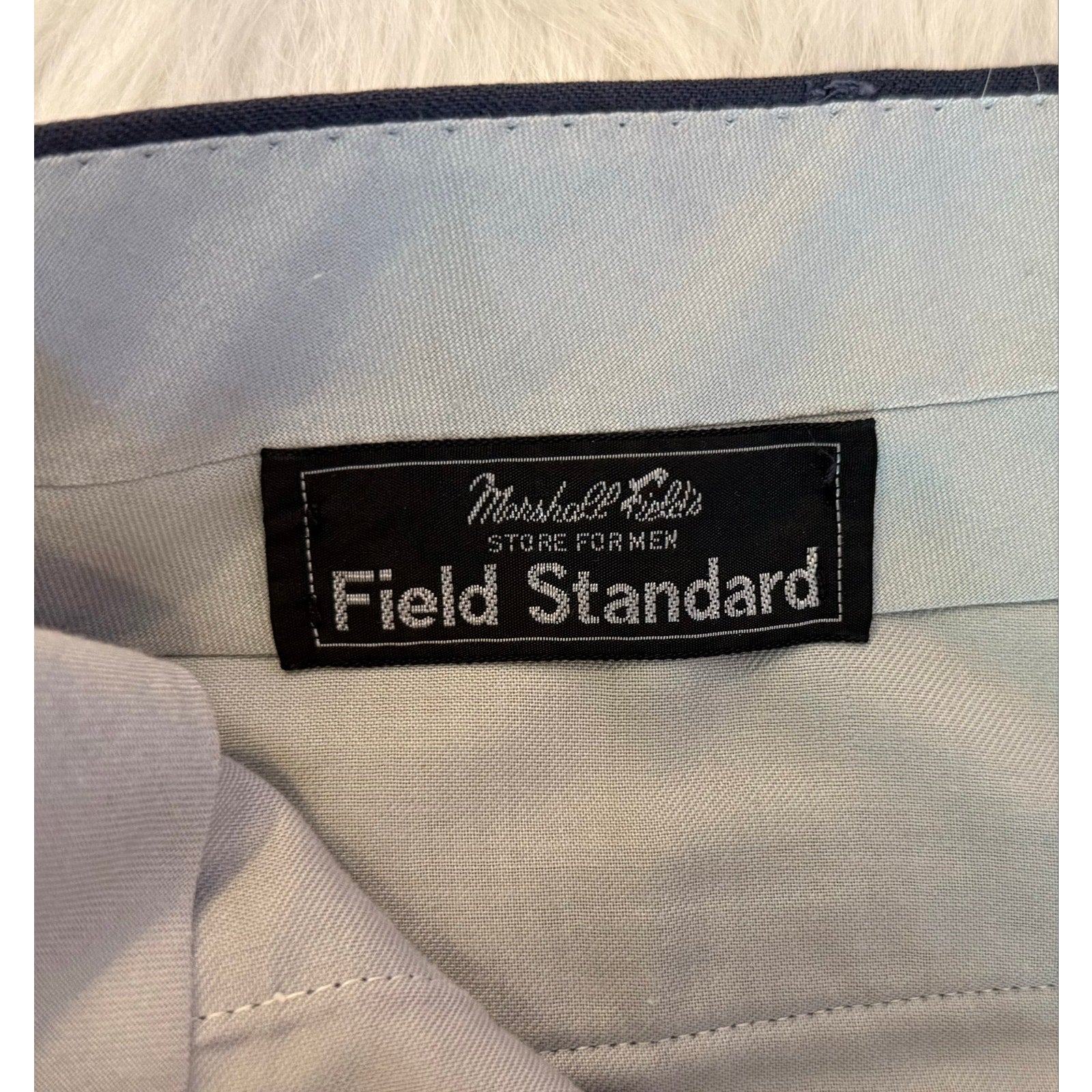 Vintage Marshall Field's Wool Trousers 70s 80s Dark Gray Pants 38x30.5 w/3" hem