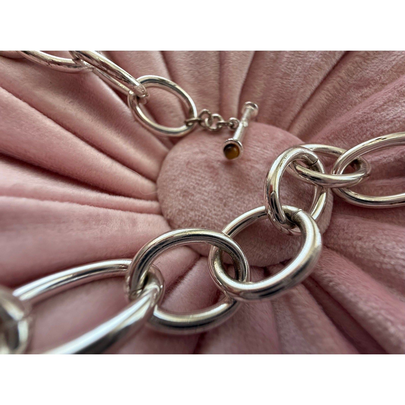 Y2K NWT Lauren Ralph Lauren Tortoise Chain Necklace 39" Deadstock Macy's Tag
