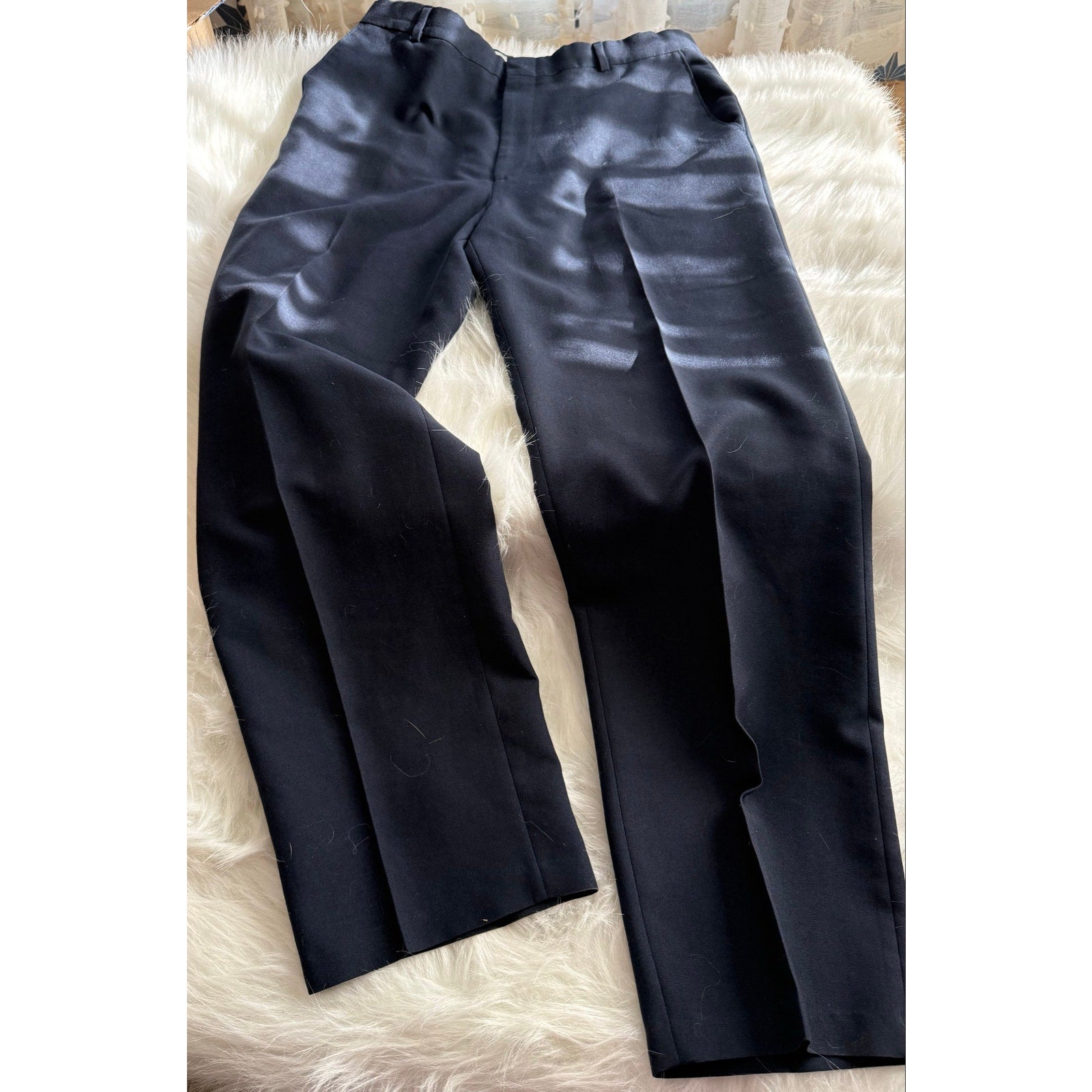 Vintage Levi's Travelers Dress Pants Navy Lightweight Summer Trousers Flat Front