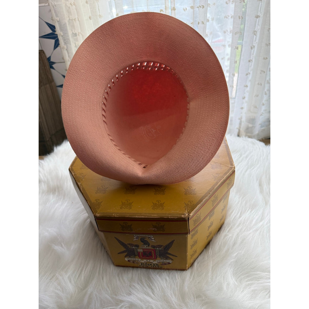 Vintage 1960s Bollman Pink Wool Doeskin Felt Cloche Hat | Mid-Century Bucket Bow