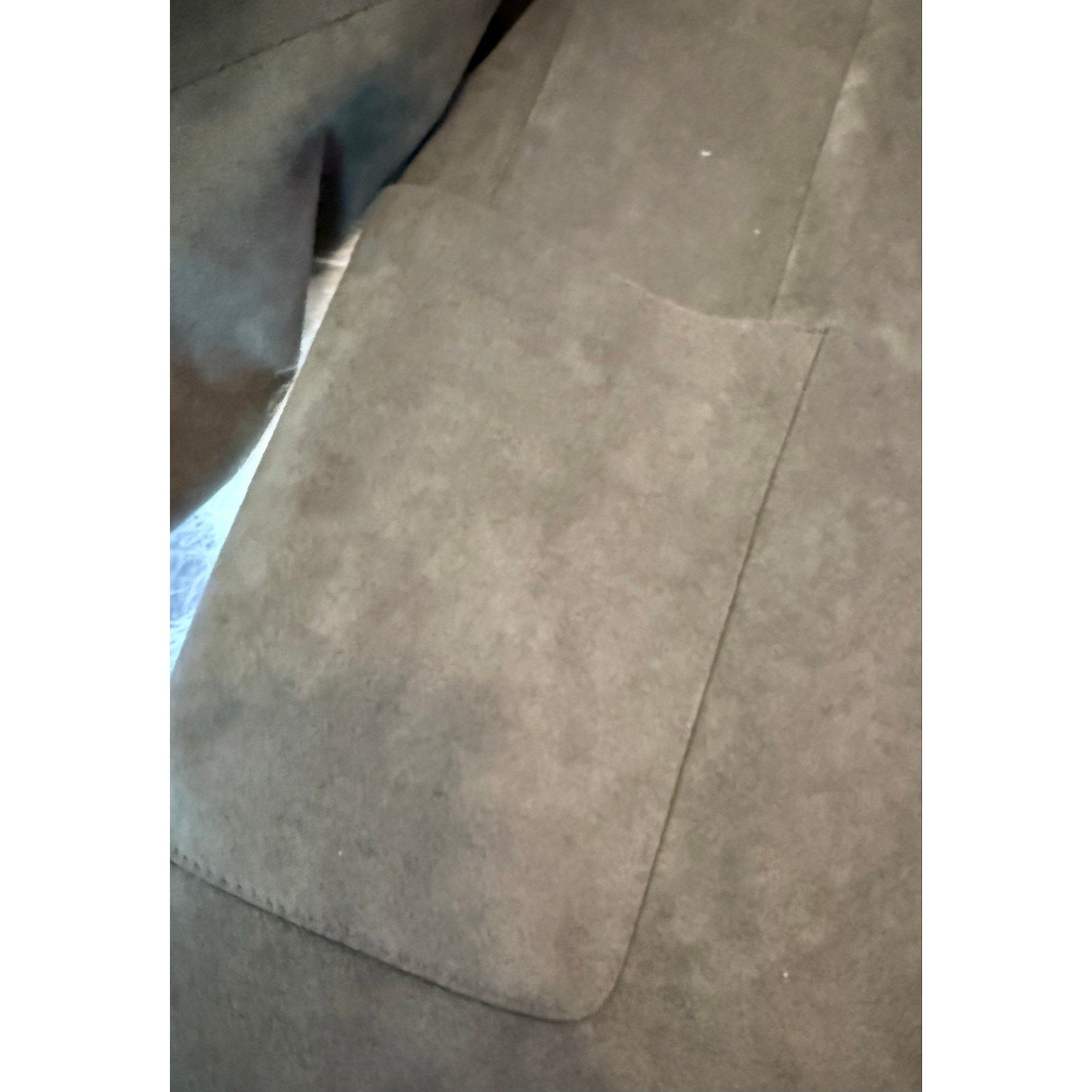 Vintage Morry's Chicago Faux Suede Two Button Sport Coat Blazer Gray