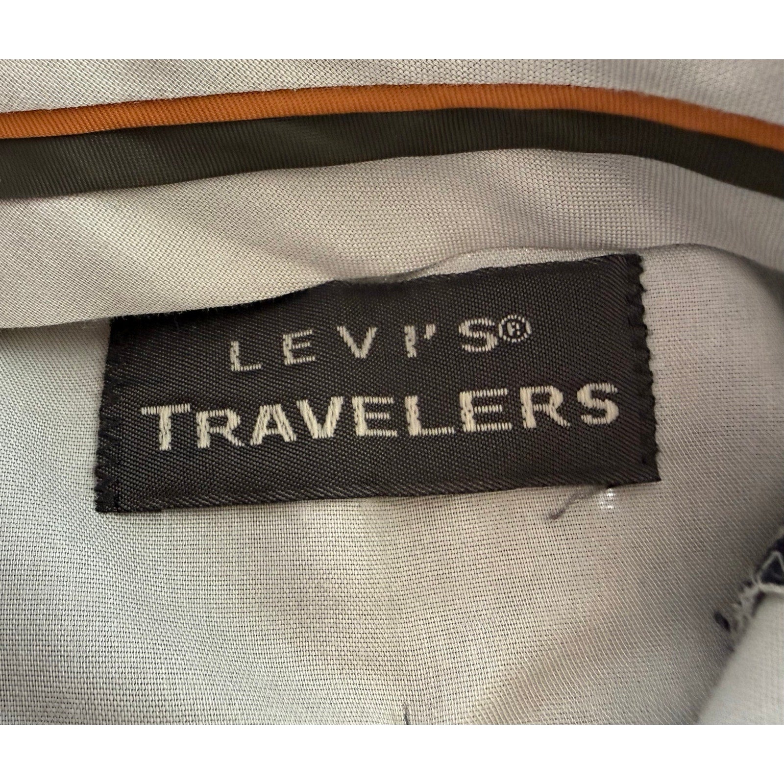 Vintage Levi's Travelers Dress Pants Navy Lightweight Summer Trousers Flat Front