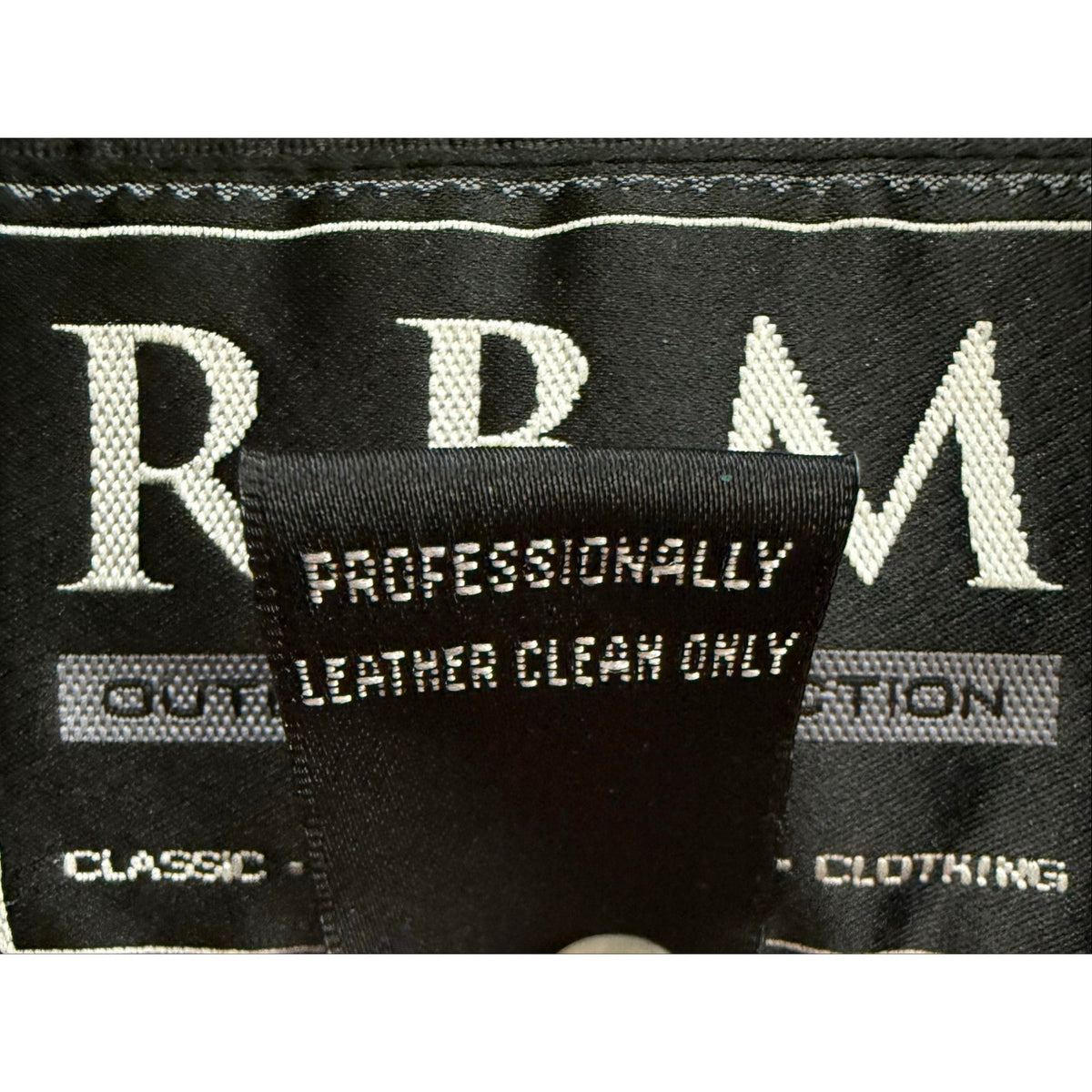 Vintage RBM Black Leather Quilted Lining Jacket Coat Mens 49 Chest M Y2K
