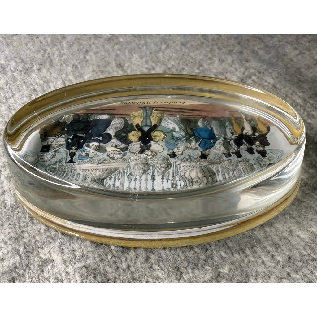 Vintage Beauties of Brighton Cruikshank Glass Dome Paperweight