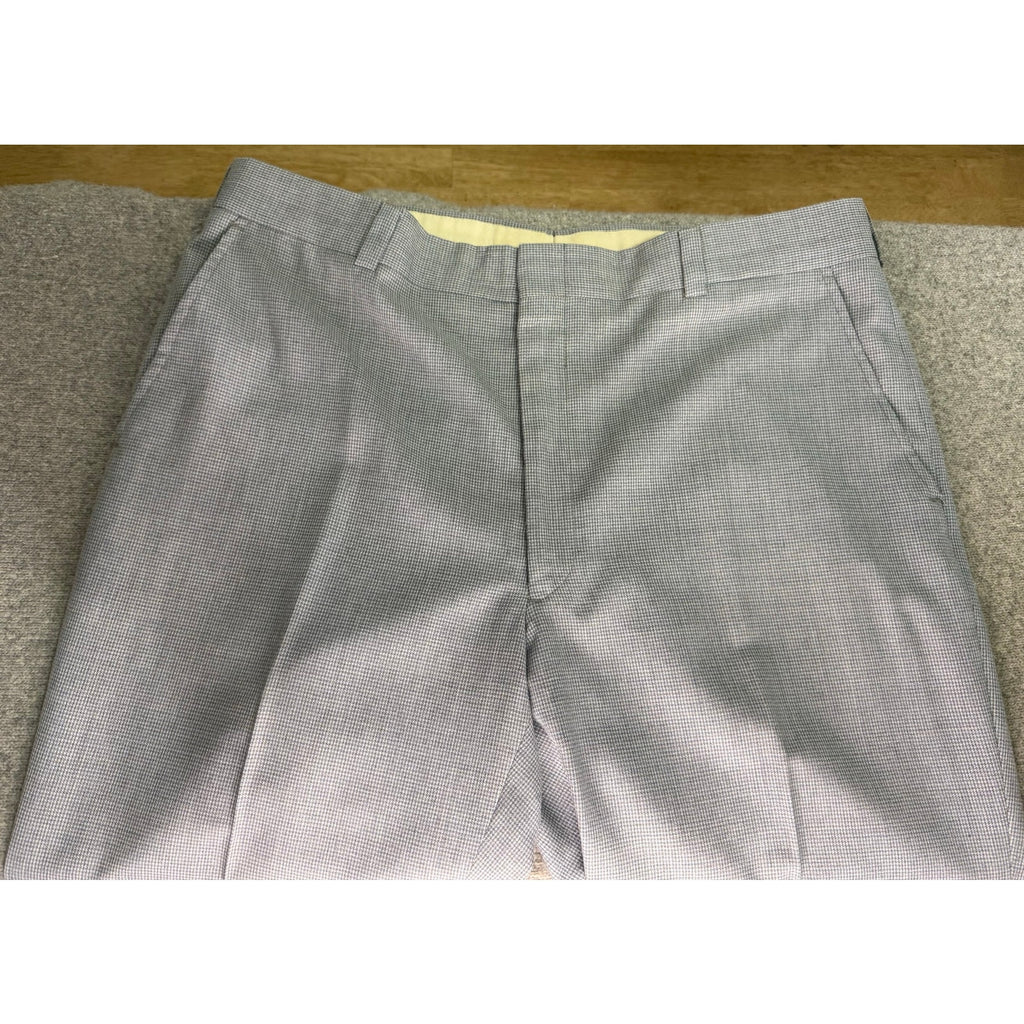 Vintage Marshall Fields 3 Piece Suit Mens 46 Reg Gray Houndstooth Wool Blend