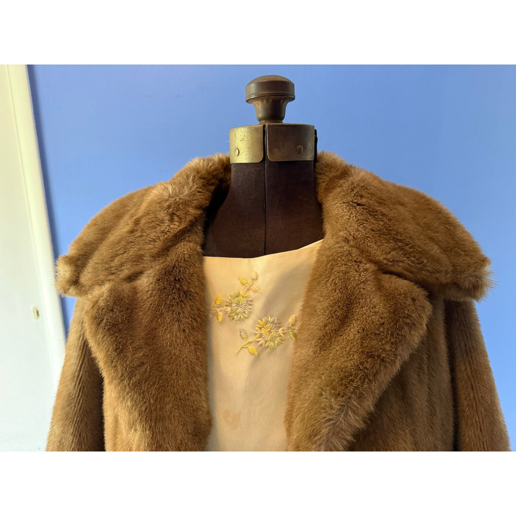 Vintage 70s Lykafur by Osdin Tissavel Faux Fur Coat