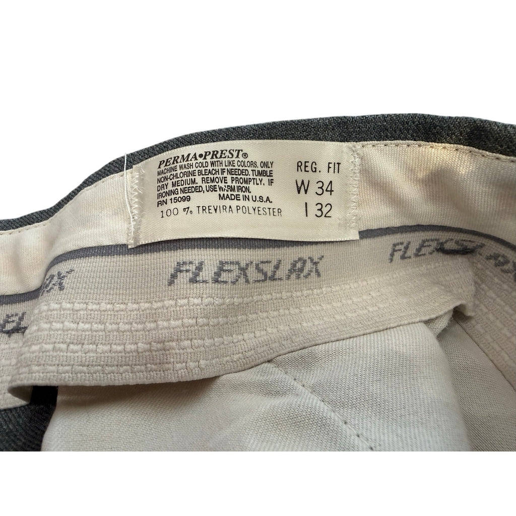 Vintage 1970s Sears Perma-Prest Flexslax Trousers (Set of 2) 34 Regular