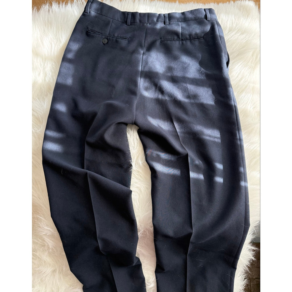 Vintage Levi's Travelers Dress Pants Navy Lightweight Summer Trousers Flat Front