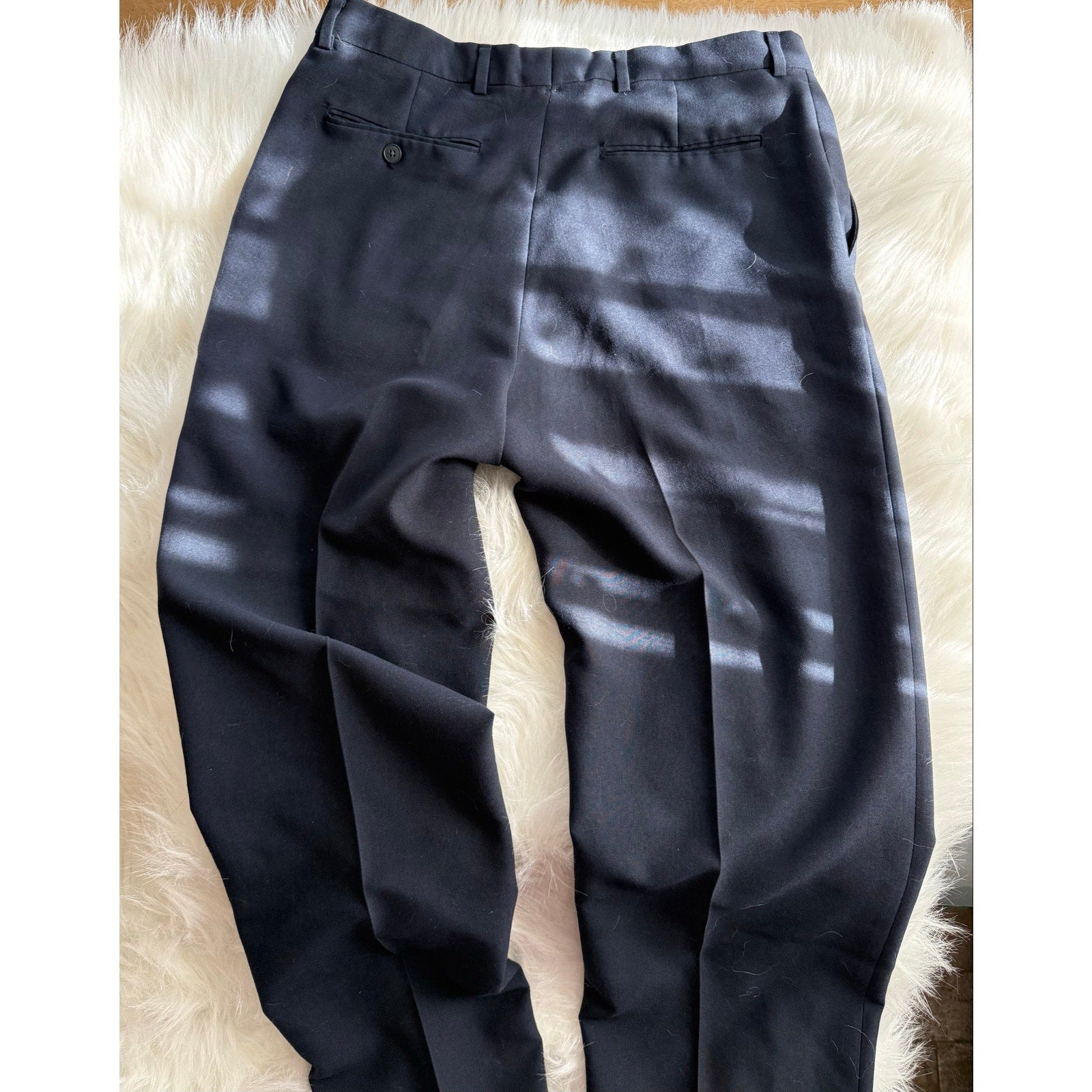 Vintage Levi's Travelers Dress Pants Navy Lightweight Summer Trousers Flat Front