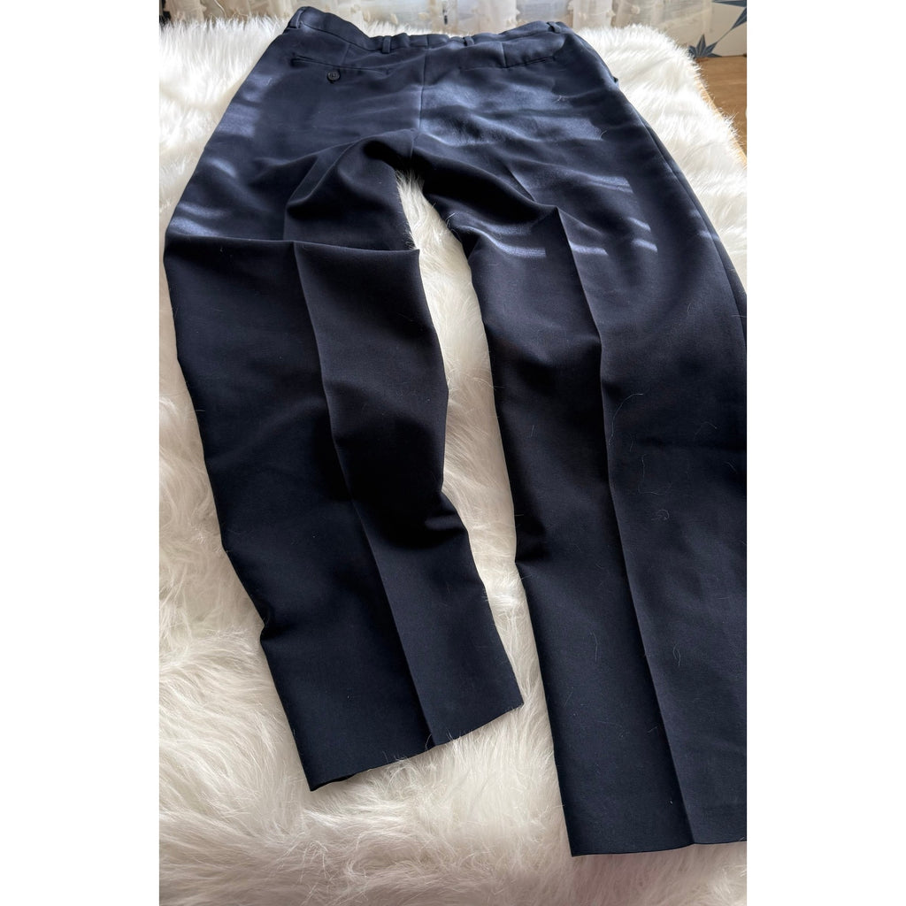 Vintage Levi's Travelers Dress Pants Navy Lightweight Summer Trousers Flat Front