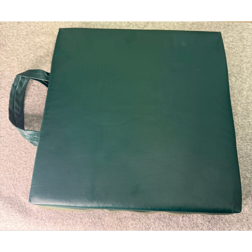 Vintage Green Vinyl and Paisley Zip Cushion Set