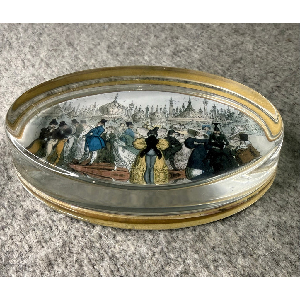 Vintage Beauties of Brighton Cruikshank Glass Dome Paperweight