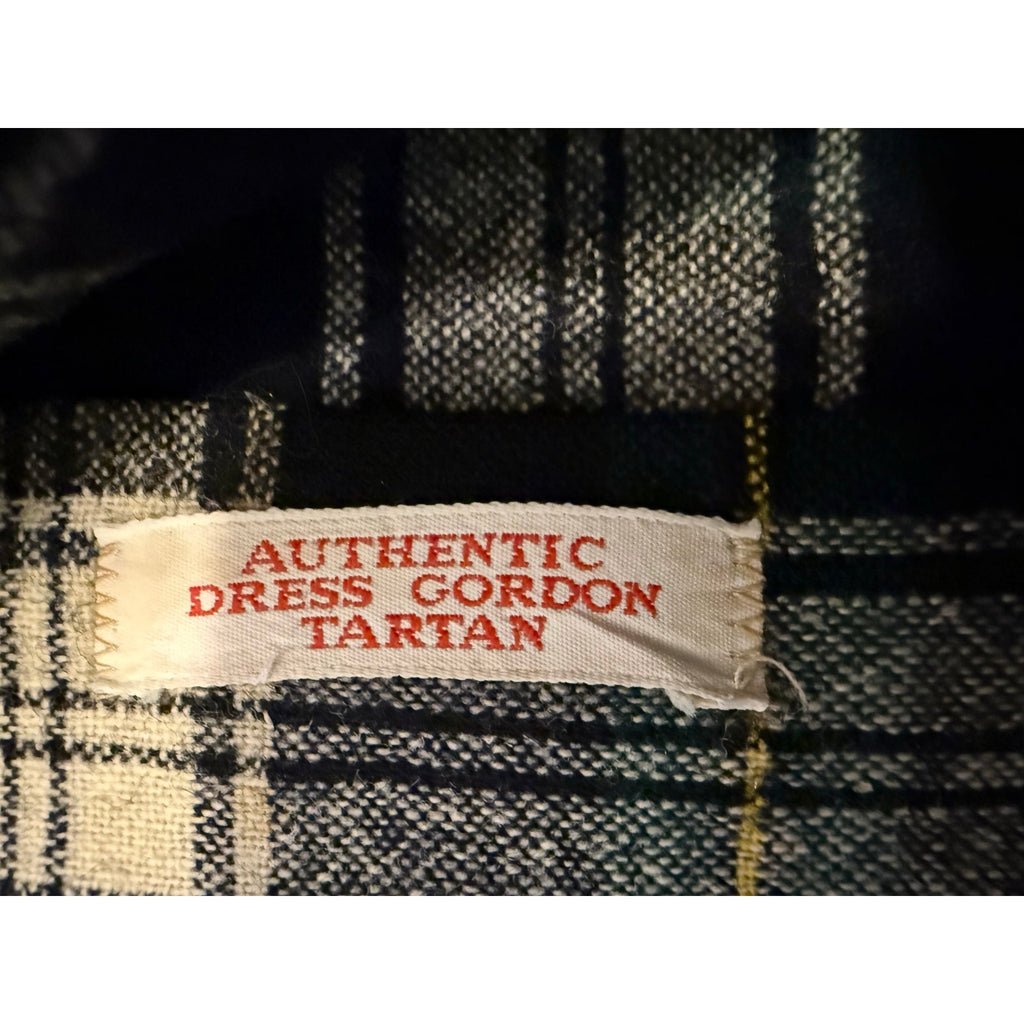 Vintage Pendleton Dress Gordon Tartan Wool Flannel Shirt with Elbow Patches