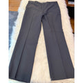 Vintage Marshall Field's Wool Trousers 70s 80s Dark Gray Pants 38x30.5 w/3" hem