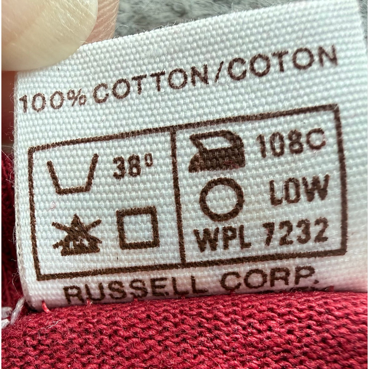 Vintage 80s Russell Athletic Remingtons Graphic TShirt Red Made in USA L