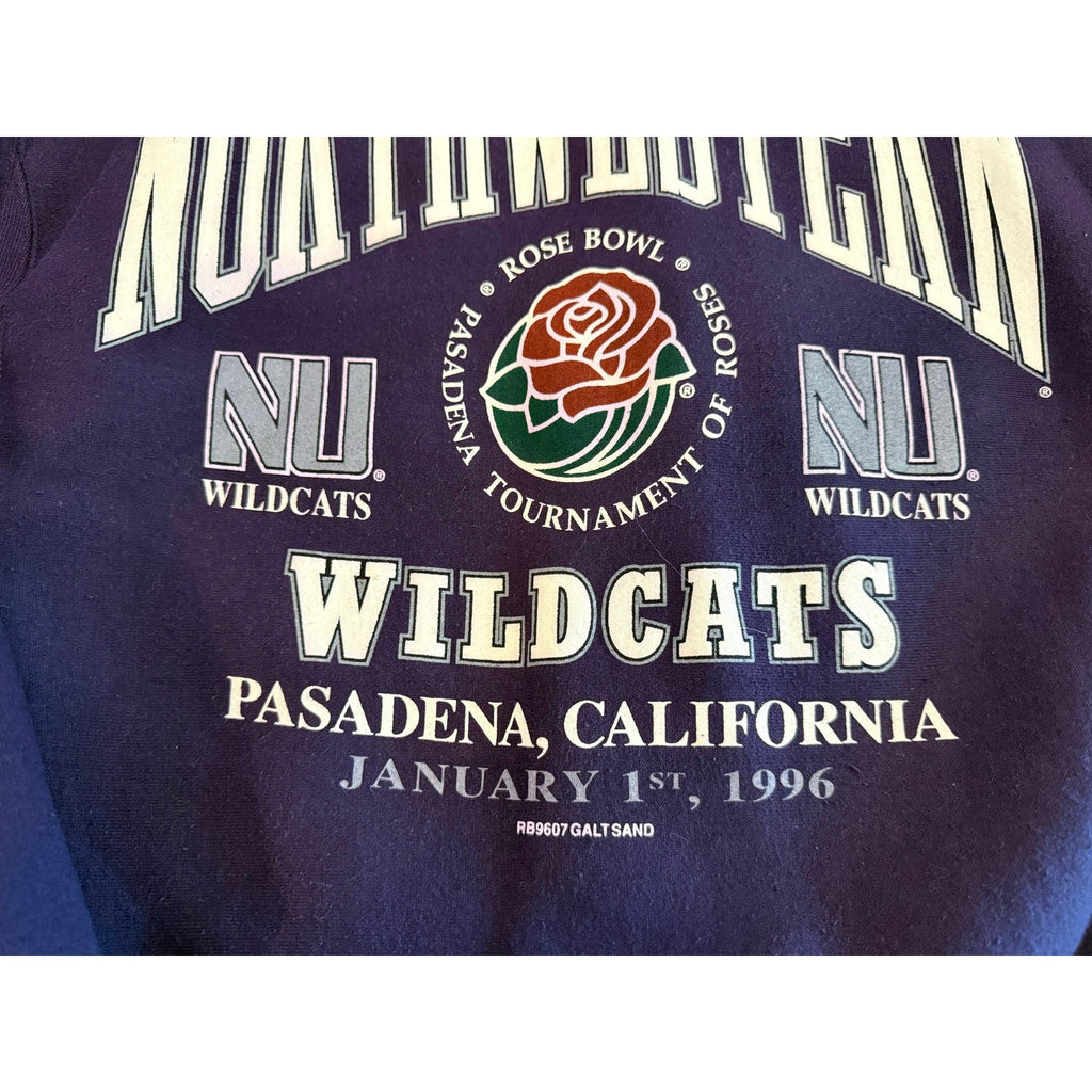 Vintage Galt Sand Northwestern 1996 Rose Bowl Sweatshirt Small