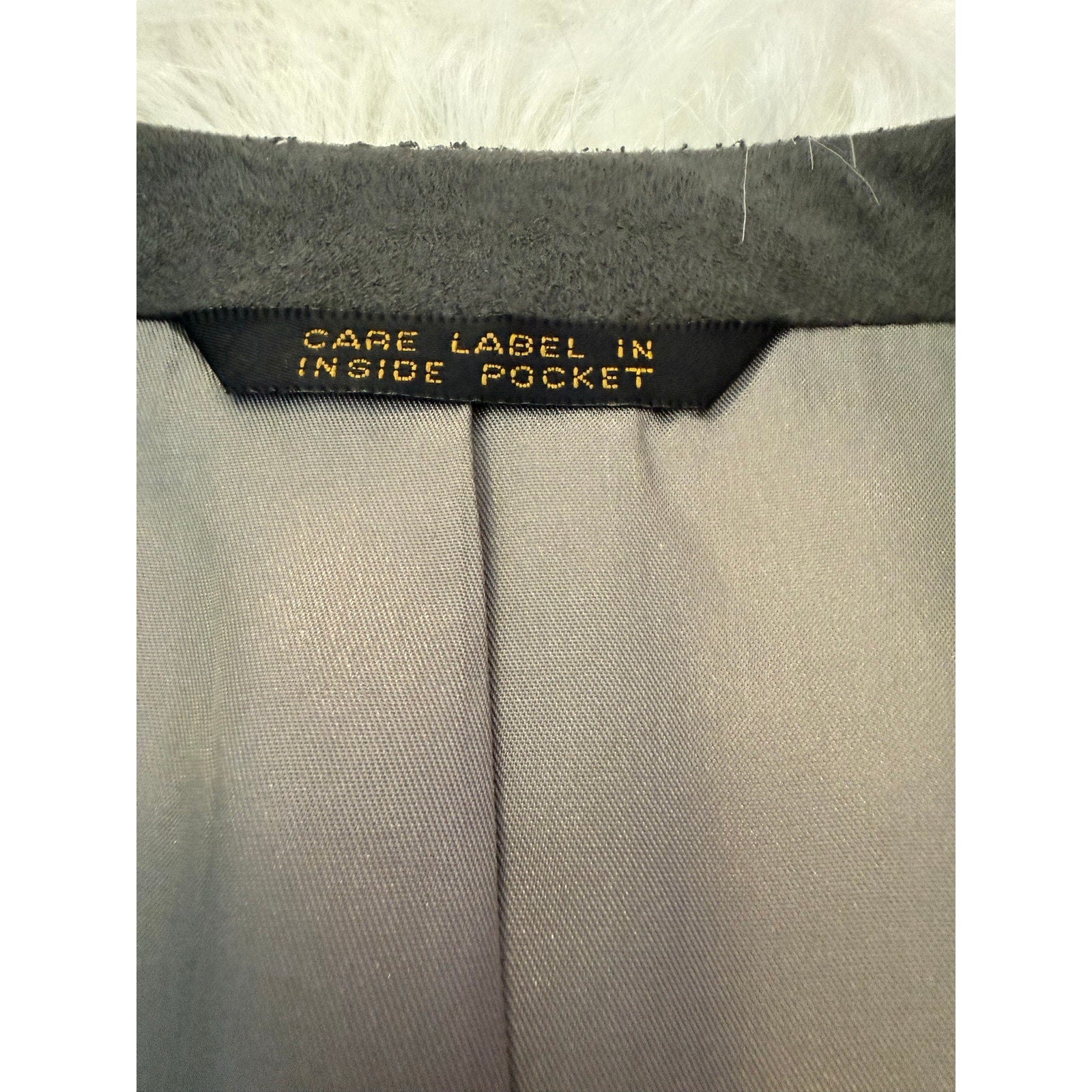 Vintage Morry's Chicago Faux Suede Two Button Sport Coat Blazer Gray