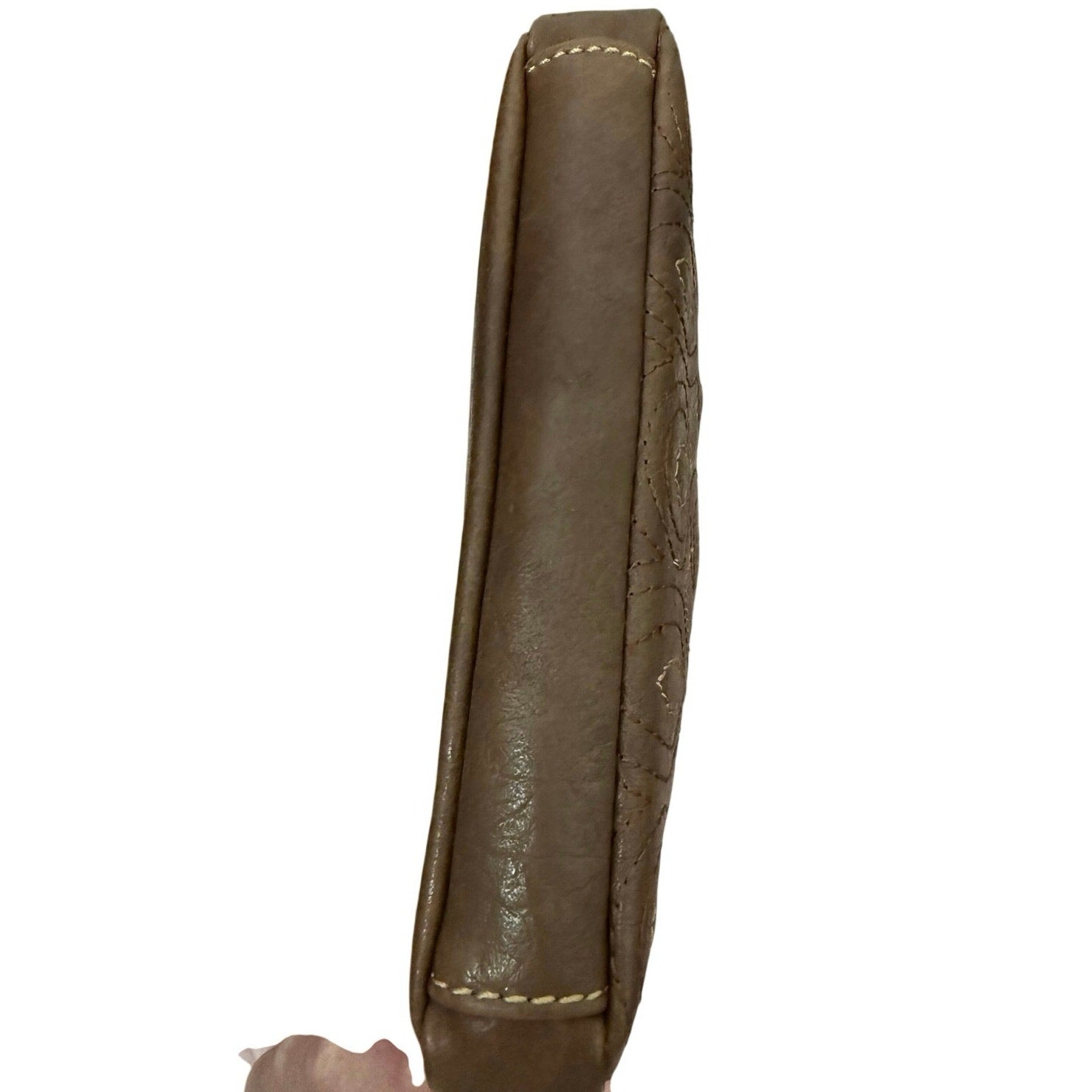 Y2K Axcess by Liz Claiborne Brown Wristlet with Cottagecore Floral Lining