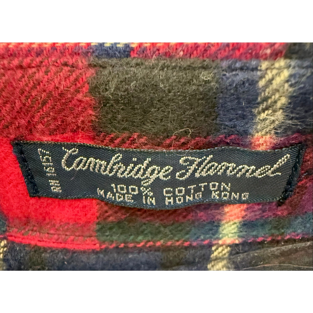 Vintage GANT Cambridge Flannel New w/Vintage Marshall Field's Tags Early 90s