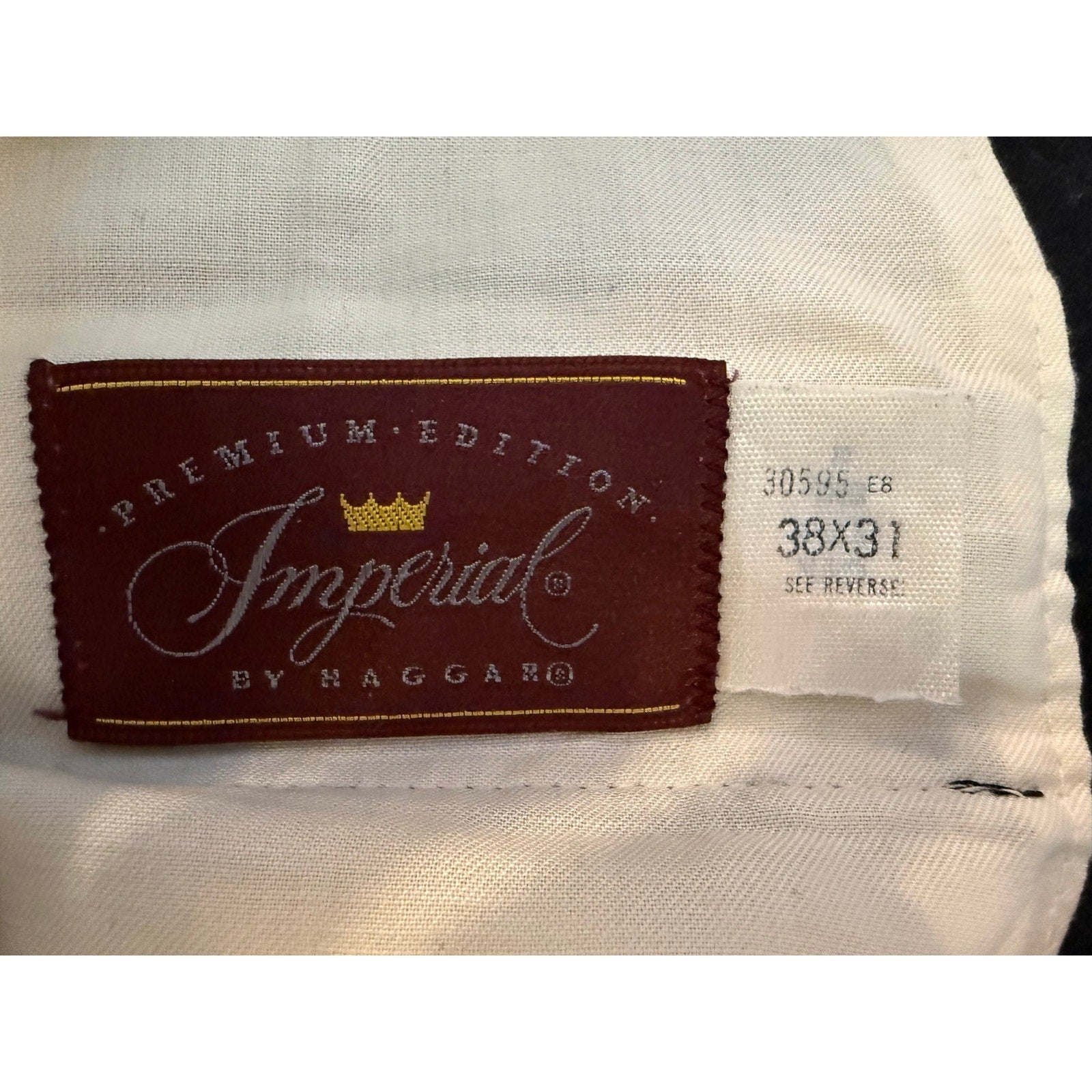 Vintage 70s Haggar Imperial Gray Dress Pants Trousers 38x30.5 Mid Century