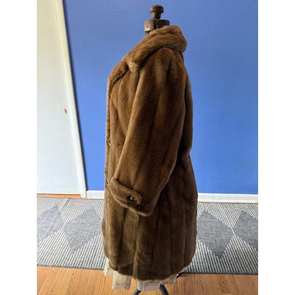 Vintage 70s Lykafur by Osdin Tissavel Faux Fur Coat